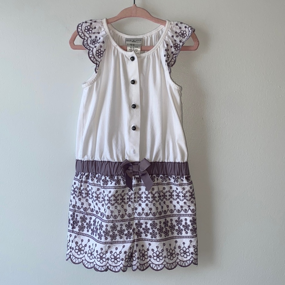 Max Studio Girl's/toddler Eyelet Romper 3T